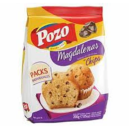 MAGDALENAS "POZO" C/CHIPS X 200 GRS 