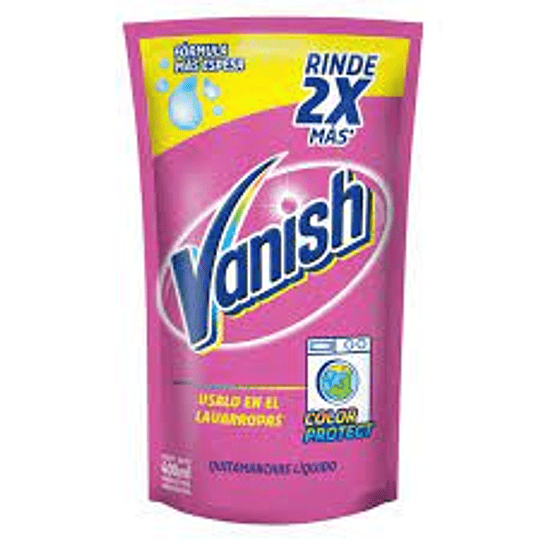 *DOY PACK X 400ML* VANISH *ROSA* QUITAM.EN GEL 