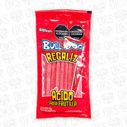 REGALIZ ACIDO "BULL DOG" FRUTILLA X 18 GRS 