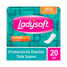 PROTECTORES DIARIOS "LADYSOFT" CLASICOS X 20 UNID 