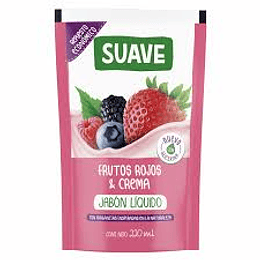 JABON LIQUIDO "SUAVE" FRUTOS ROJOS DOY PACK X 220 ML 