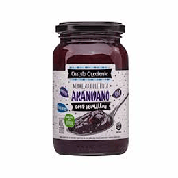 *CON SEMILLAS* MERMELADA "CUARTO CRECIENTE" ARANDANOS X 400 GRS