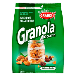 GRANOLA "GRANIX" PASAS Y ALMENDRAS X 350 GRS