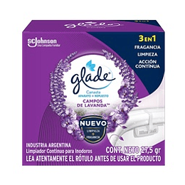 * 3 EN 1 * CANASTA "GLADE" CAMPOS LAVANDA X 27,5 GRS 