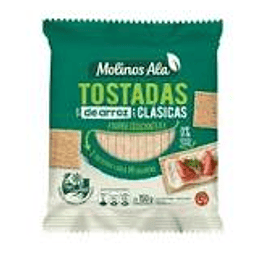 *CLASICAS* TOSTADITAS ARROZ "MOLINOS ALA" X 150 GRS 