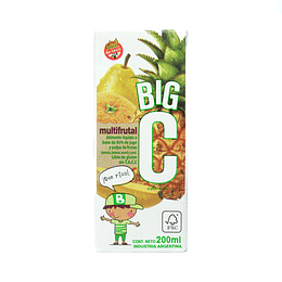 * X 200 ML * JUGO "BIG C" MULTIFRUTA 