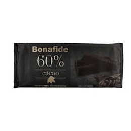 ** 60 % CACAO ** CHOCOLATE TAZA "BONAFIDE" X 100 GRS