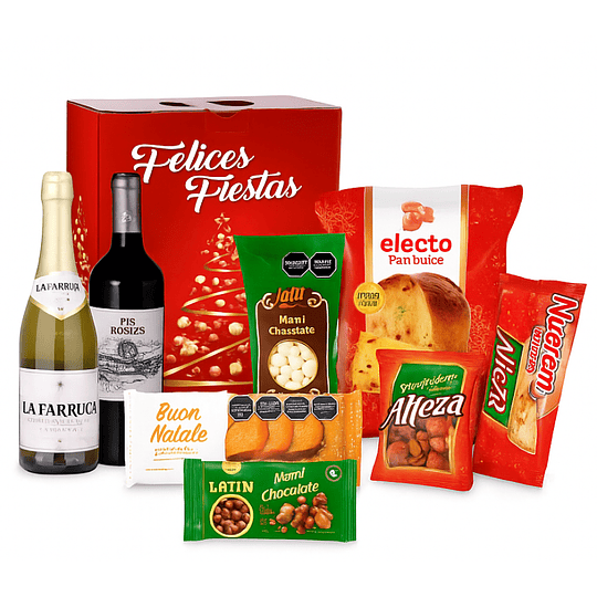 ** ROJA ** CAJA NAVIDEÑA ECONOMICA 