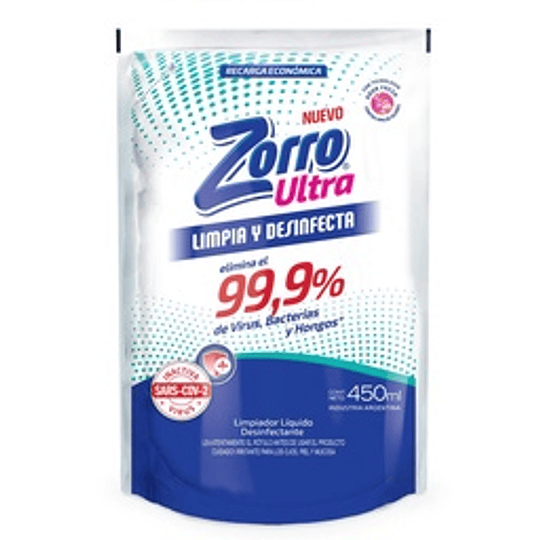 *D.PACK X 450ML* ZORRO ULTRA 
