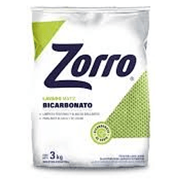 ** X 3 KILOS ** J.PVO "ZORRO" BICARBONATO LAVADO MATIC