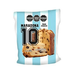 PAN DULCE "MARADONA" C/FRUTAS X 400 GRS 