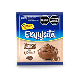 MOUSSE "EXQUISITA" CHOCOLATE X 95 GRS.