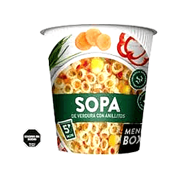 SOPA EN VASO "MOLINOS CAÑUELAS" ANILLITOS X 45 GRAMOS