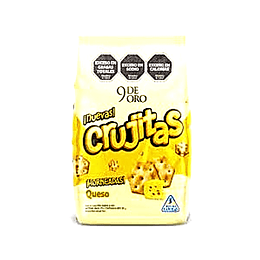 CRUJITAS "9 DE ORO" QUESO X 120 GRS 