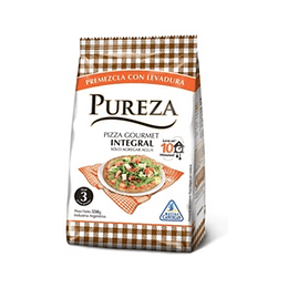 PREM."PUREZA" PIZZA GOURMET INTEGRAL X 550 GRS 