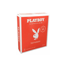 PRESERVATIVO "PLAYBOY" TEXTURADO X 3 UNID.