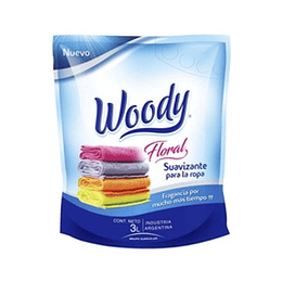 * X 3 LITROS * SUAVIZANTE "WOODY" FLORAL DOY PACK 