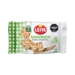 * X 300 GRAMOS * GALL. "LEIVA" SANDWICH 100% VEGETAL 