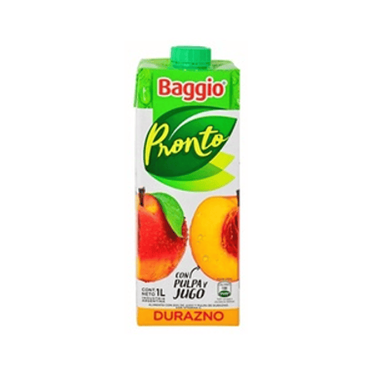* X 1 LITRO * BAGGIO DURAZNO 