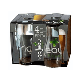 *RIGOLLEAU* VASO "PINTA" PACK X 4 UNIDADES (540 ML)
