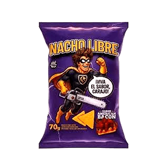NACHO LIBRE SABOR BACON X 70 GRAMOS 