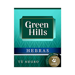 * EN HEBREAS * TE "GREEN HILLS" NEGRO X 100 GRAMOS 