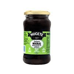 *FRASCO X 360* ACEITUNAS "NUCETE" NEGRAS DESCAR.