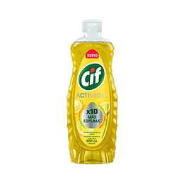 *MAS ESPUMA X 500 ML * LAVAVAJILLAS "CIF" LIMON (ACTIVE GEL)