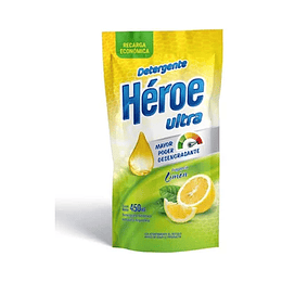 * DOY PACK X 450 ML * LAVAVAJILLAS "HEROE" ULTRA LIMON 