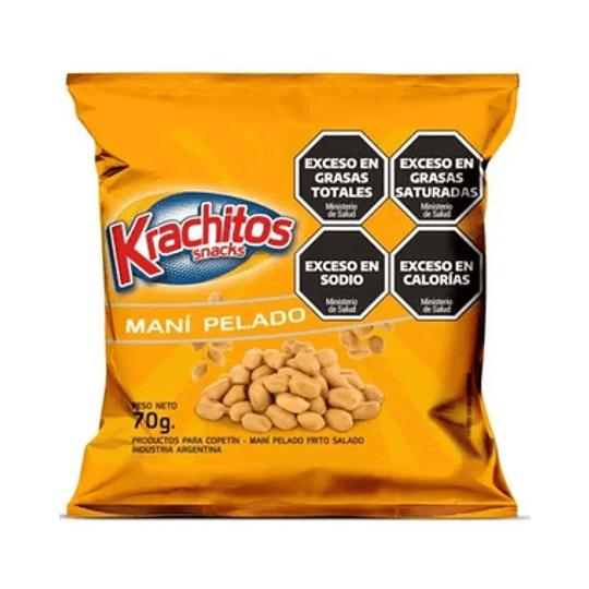 ** X 70 GRAMOS ** MANI PELADO SALADO 
