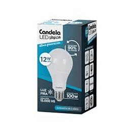 *LED X 12 WTS* LAMP."CANDELA" LUZ FRIA