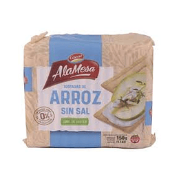 TOSTADAS DE ARROZ "GAONA" A LA MESA SIN SAL X 150 GRS 