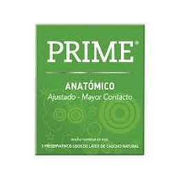 PRES. "PRIME" X 3 UNID VERDE (ANATOMICO)