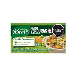 * X 6 UNID.* CALDOS "KNORR" VERDURAS