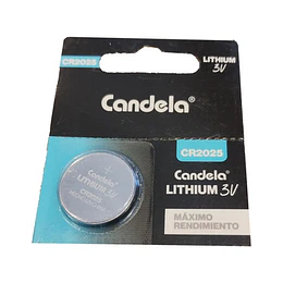 ** CR 2025 ** PILAS "CANDELA" BOTON X UNIDAD 