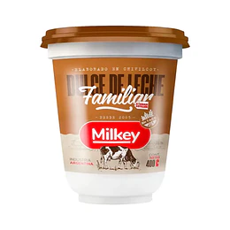 * X 400 GRS * DULCE DE LECHE "MILKEY" FAMILIAR 