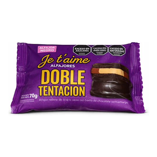 *VIOLETA* NEGRO DOBLE TENTACION ALFAJORES 