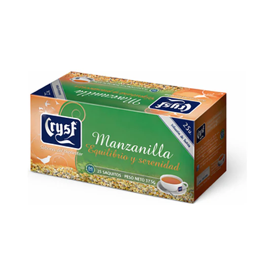 TE **MANZANILLA* CRYSF X 25 UNIDAD