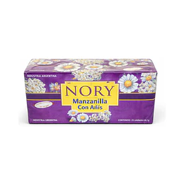 *MANZANILLA C/ANIS X 25 UNID* TE EN SAQUITOS "NORY" 