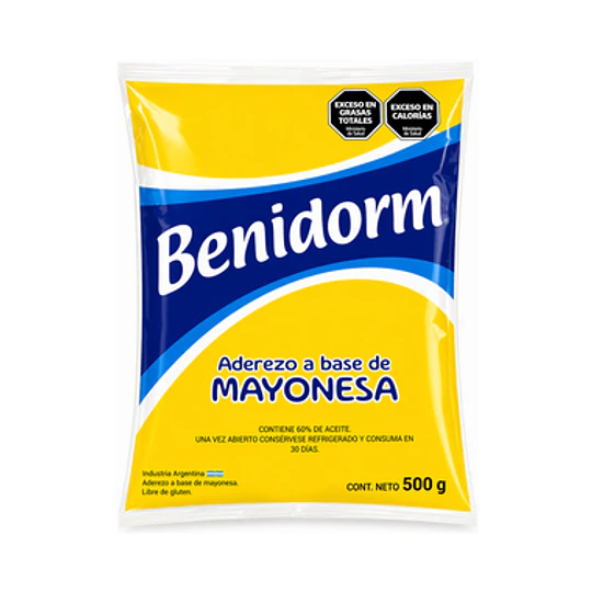 * X 500 CC * ADEREZO A BASE DE MAYONESA 