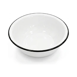 * 24 CM * ENSALADERA BLANCA "COOL BAZAR" (WJ-207R 24 CM)  