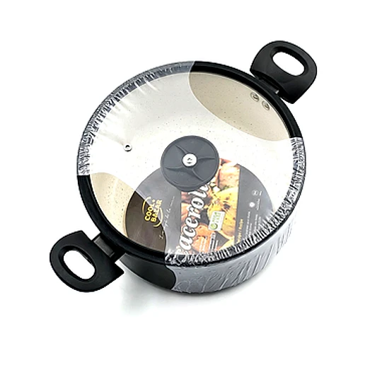 * 24 CM * CACEROLA ANTI-ADHERENTE C/TAPA 