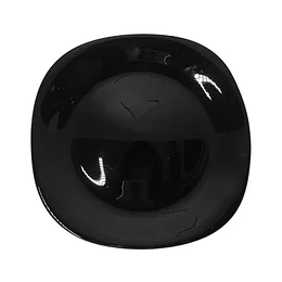 PLATO CUADRADO NEGRO 27 CM "COOL BAZAR" (HLFP110)