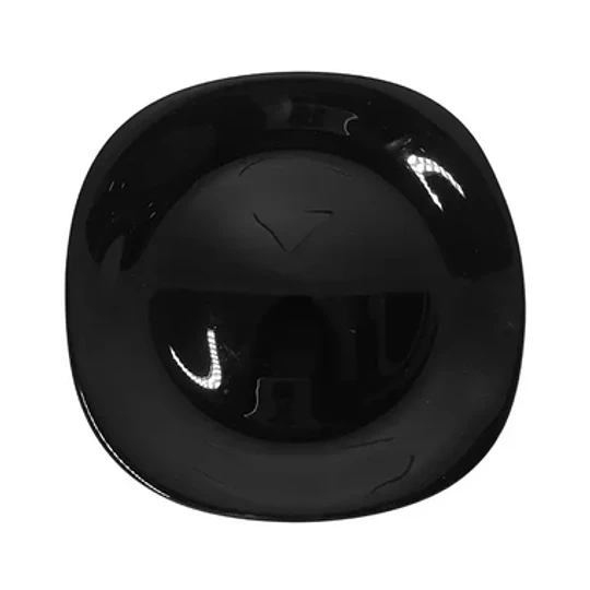 PLATO CUADRADO NEGRO 27 CM 