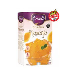 GELATINA "EMETH" NARANJA X 70 GRS