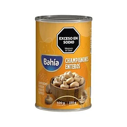 CHAMPIÑONES ENTEROS "BAHIA" LATA X 400 GRS