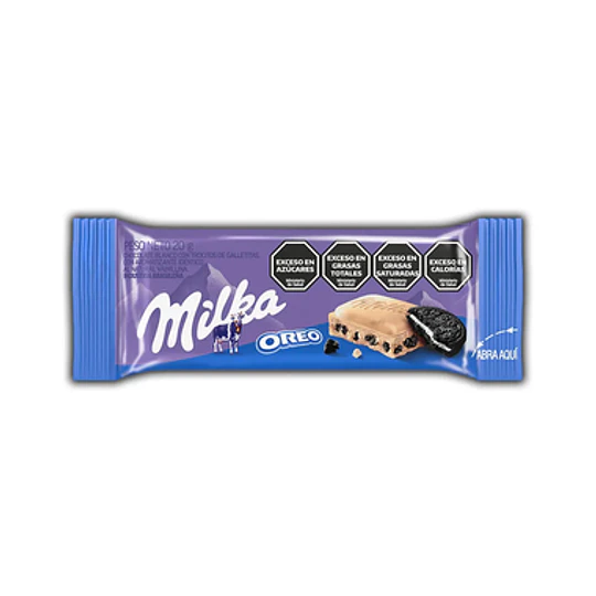 *X 20 GRS MACIZO* MILKA BLANCO C/OREO 