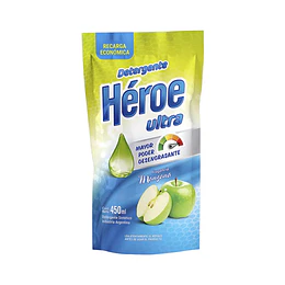 * DOY PACK X 450 ML * LAVAVAJILLAS "HEROE" ULTRA MANZANA