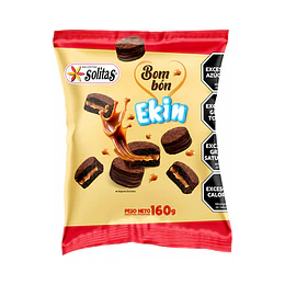 *BOLSA X 160 GRS* BOMBON "EKIN" CHOCOLATE SOLITAS 