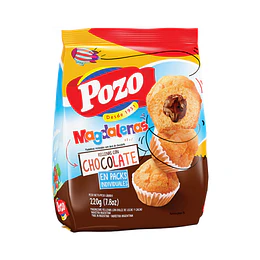 MAGDALENAS "POZO" RELLENAS C/CHOCOLATE X 200 GRS 